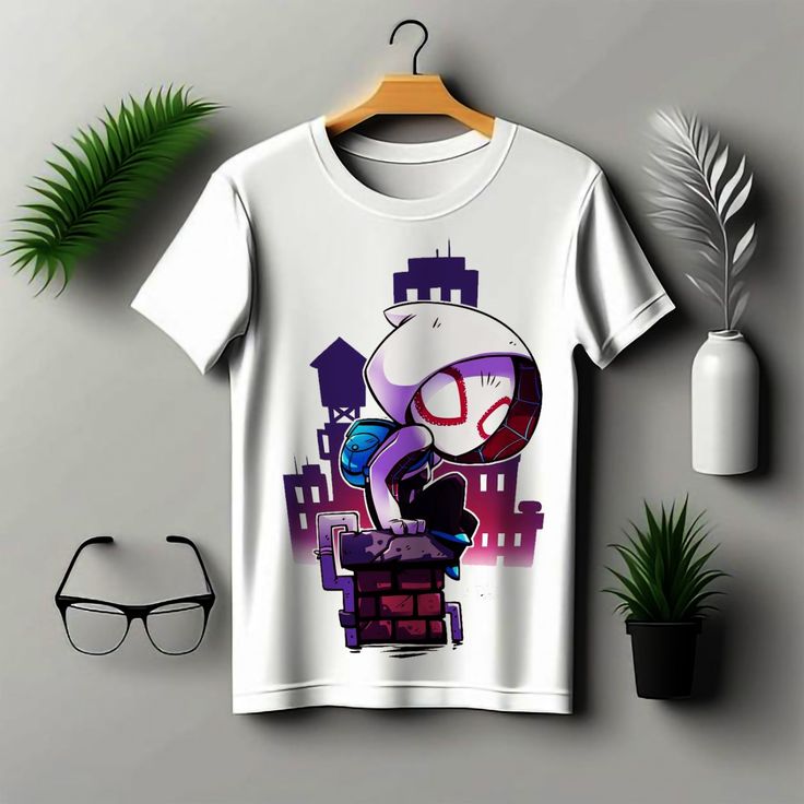 Playera | blanca | Hombre araña | spider woman