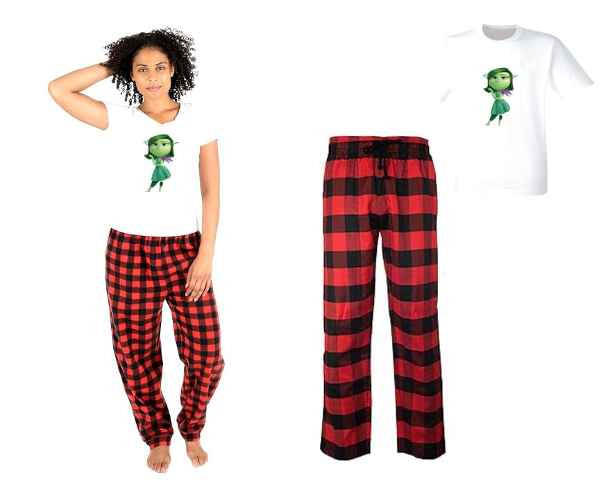 Pijama de intensamente | Rojo | cuadros |Desagrado