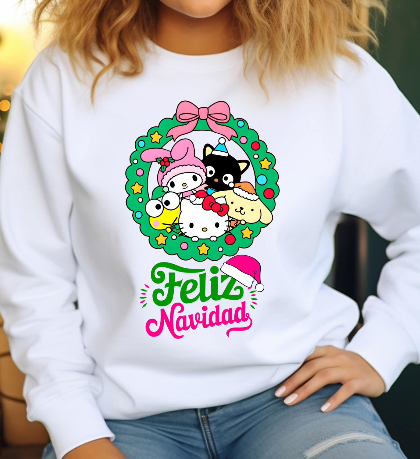 Sueter navideño | blanco | Hello Kitty 6