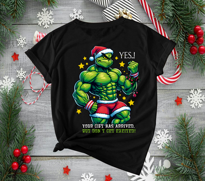 Playera Personalizada| Negra| Navideña| Grinch 4