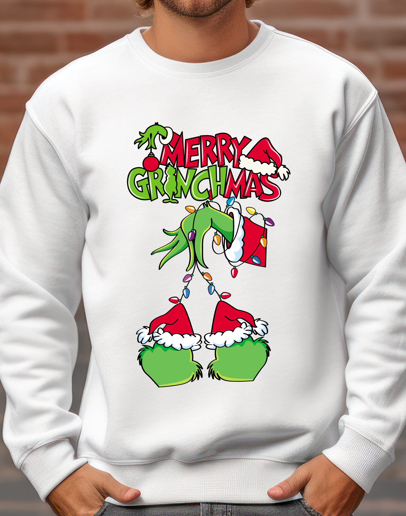 Sueter navideño | blanco | Grinch 32