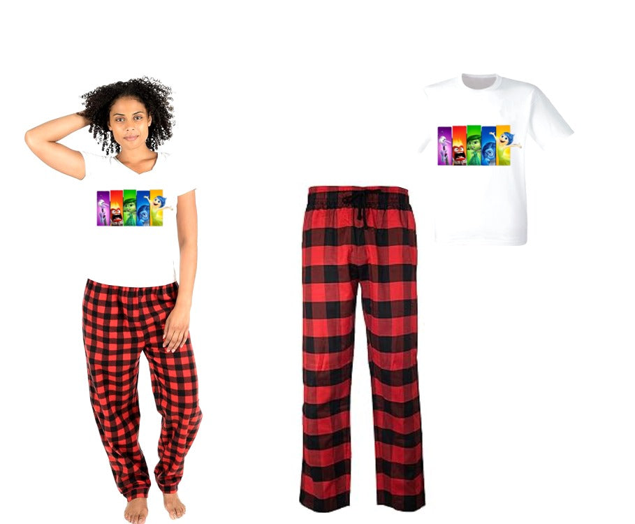 Pijama de intensamente | Rojo | cuadros | INTENSAMENTE