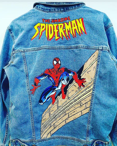 Chaqueta de lona | celeste | Hombre araña | Spiderman | the amazing