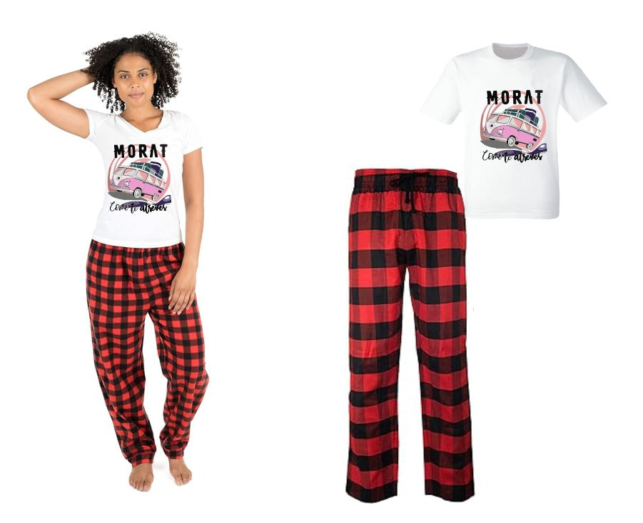 Pijama de Morat | Rojo | cuadros | Manga Corta | Cómo te atreves