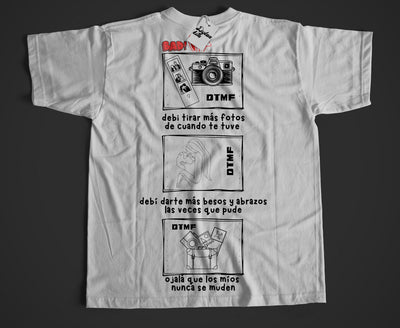 Playera Blanca |Bad Bunny | Marcos Negros