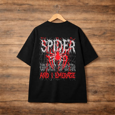 Playera | negro | Hombre araña | spiderman | streetwear tshirt design