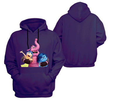 Sudadera INTENSAMENTE| Negro| Bing Bong, Tristeza y Alegría