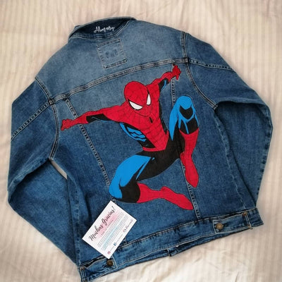 Chaqueta de lona | Hombre araña | Spiderman | Jacket Azul
