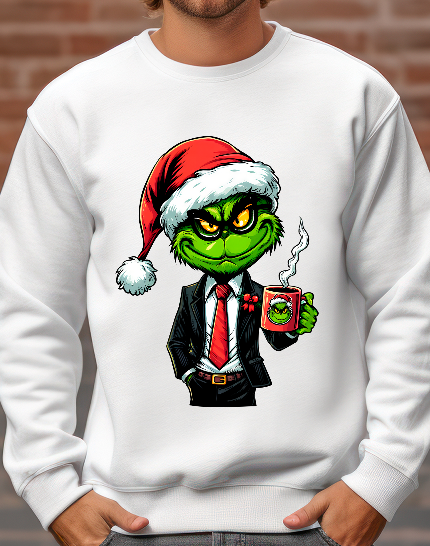 Sueter navideño | blanco | Grinch 38