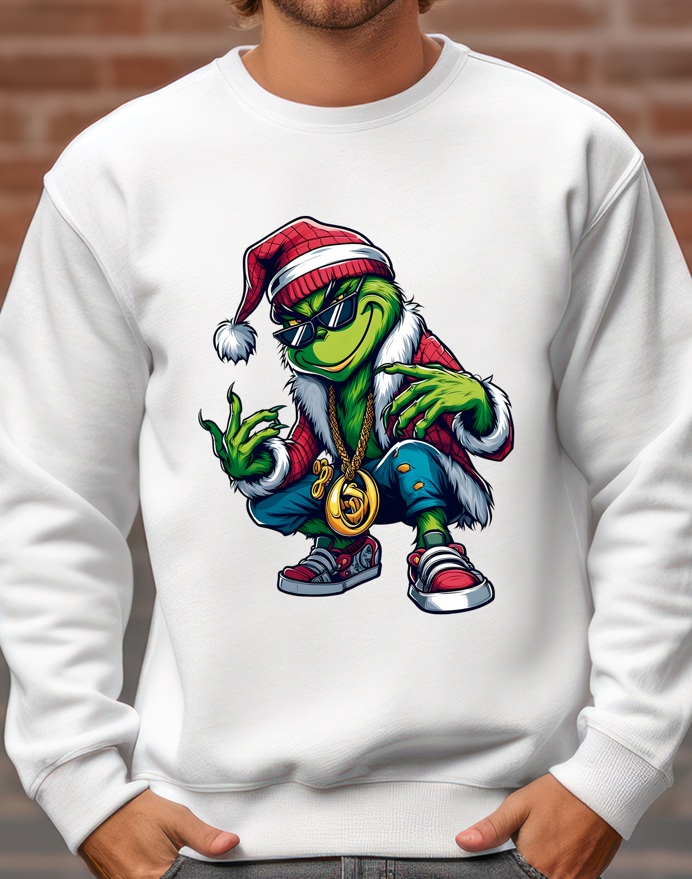 Sueter navideño | blanco | Grinch 1