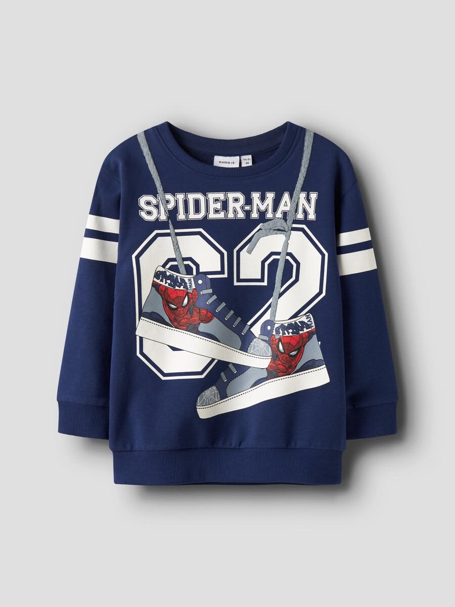Sudadera | Cuello redondo | Azul | hombre araña| Spider man | C2