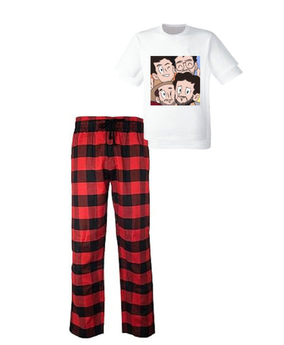 Pijama de Morat | Rojo | cuadros | Manga Corta | Personajes Animados