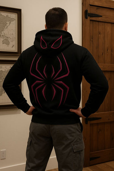 Sudadera | Negro | Hombre Araña | Spider man | black spiderman hoodie for Men
