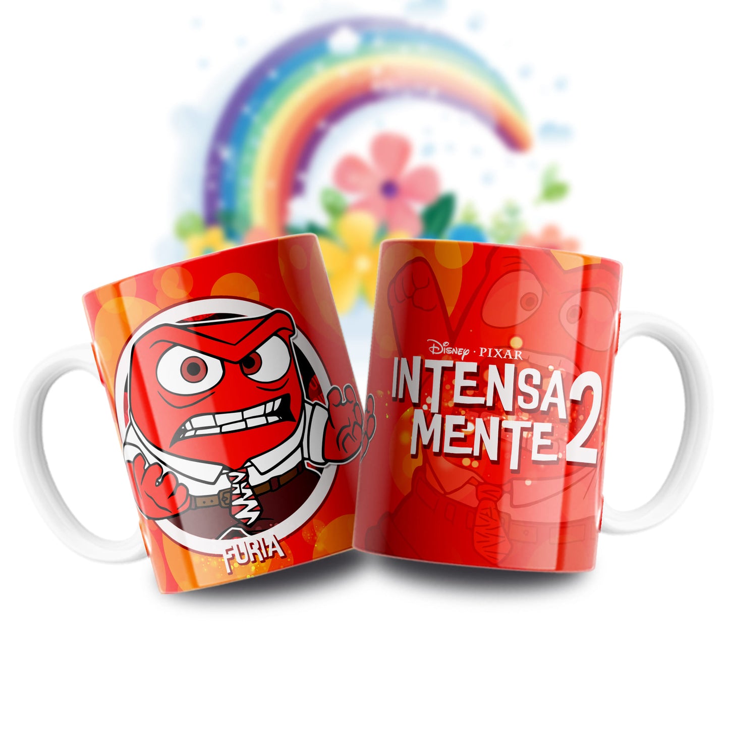Taza personalizada | Intensamente | Furia Rojo