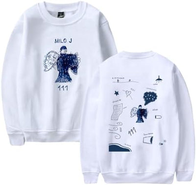 Sudadero | Cuello Redondo | blanco | Milo J | Dibujos animados