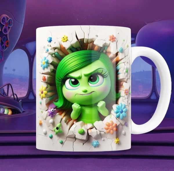 Taza personalizada | Intensamente | Desagrado Blanco