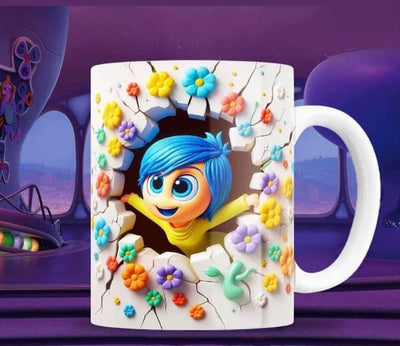 Taza personalizada | Intensamente | Alegria Blanco