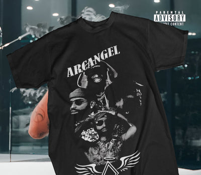 Playera Negra | Arcangel| Blanco y Negro