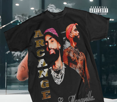 Playera Negra | Arcangel| Arcangel | Maravilla | Rojo