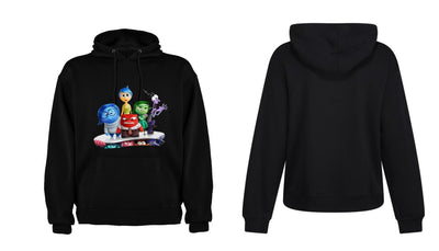 Sudadera INTENSAMENTE| Negro| Bing Bong y Alegría