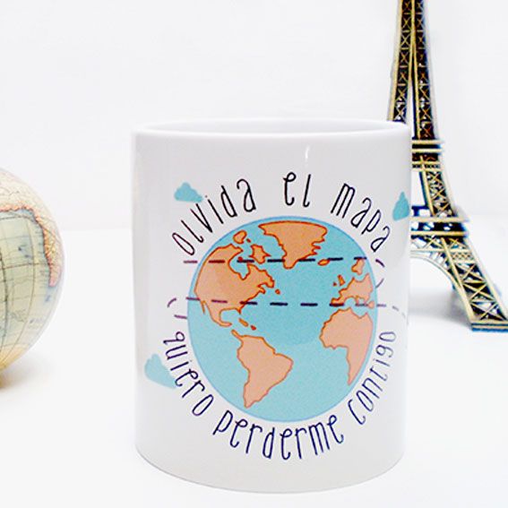 Tazas Personalizada | Mapa quiero perderme contigo