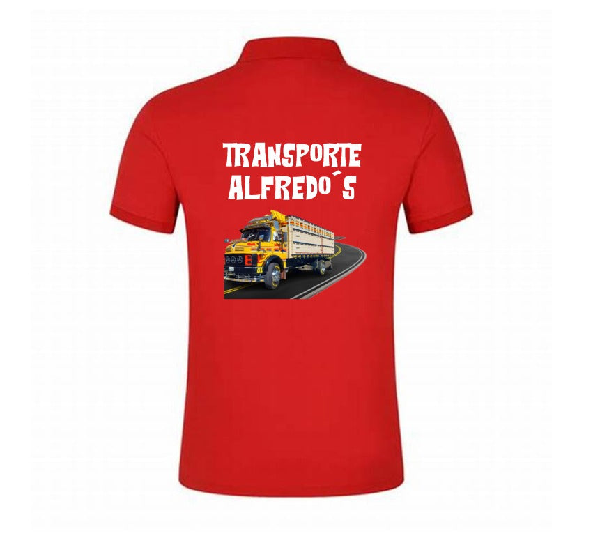 Playeras Personalizadas | Transporte Alfredo´s | 5 | Polo | Rojo