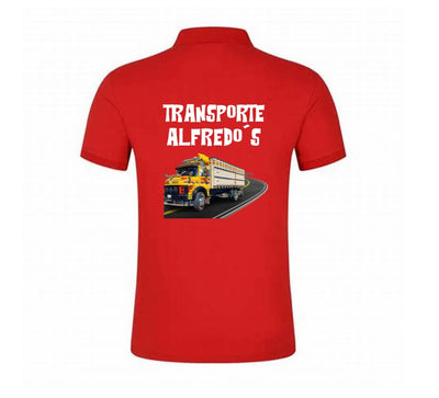 Playeras Personalizadas | Transporte Alfredo´s | 5 | Polo | Rojo