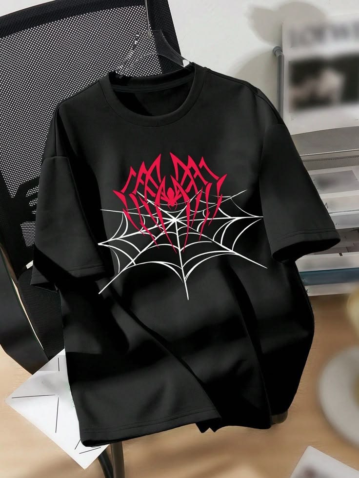Playera | negro | Hombre araña | spiderman | telaaraña
