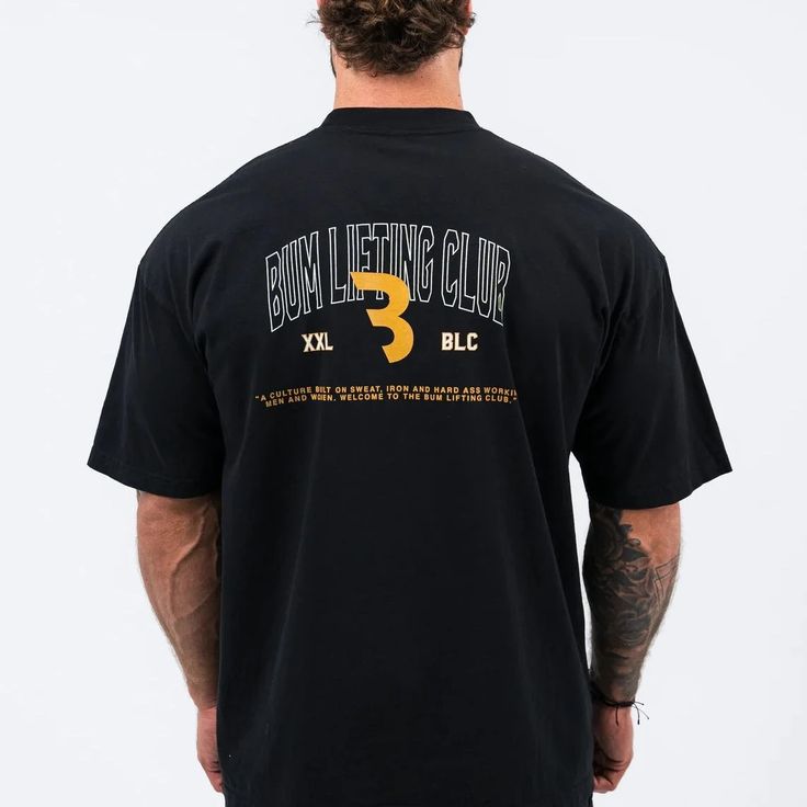 Playera negra | GYM | Bum Lifting Club XXL 3 BLC
