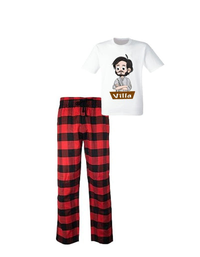 Pijama de Morat | Rojo | cuadros | Manga Corta |Villa