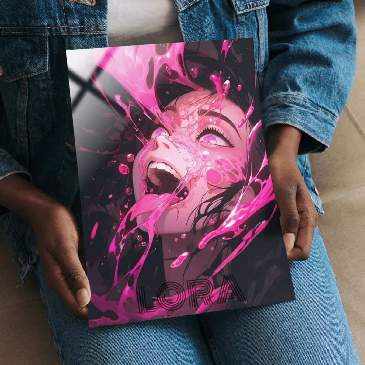 Cuadro Metálico Personalizable | Nezuko Kamado | Forma demoníaca