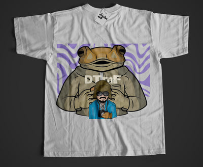 Playera Blanca |Bad Bunny | Ondas moradas