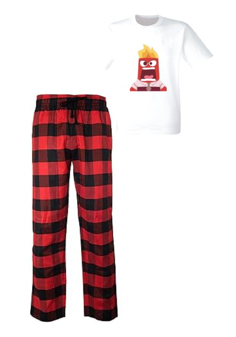 Pijama de intensamente | Rojo | cuadros |FURIA