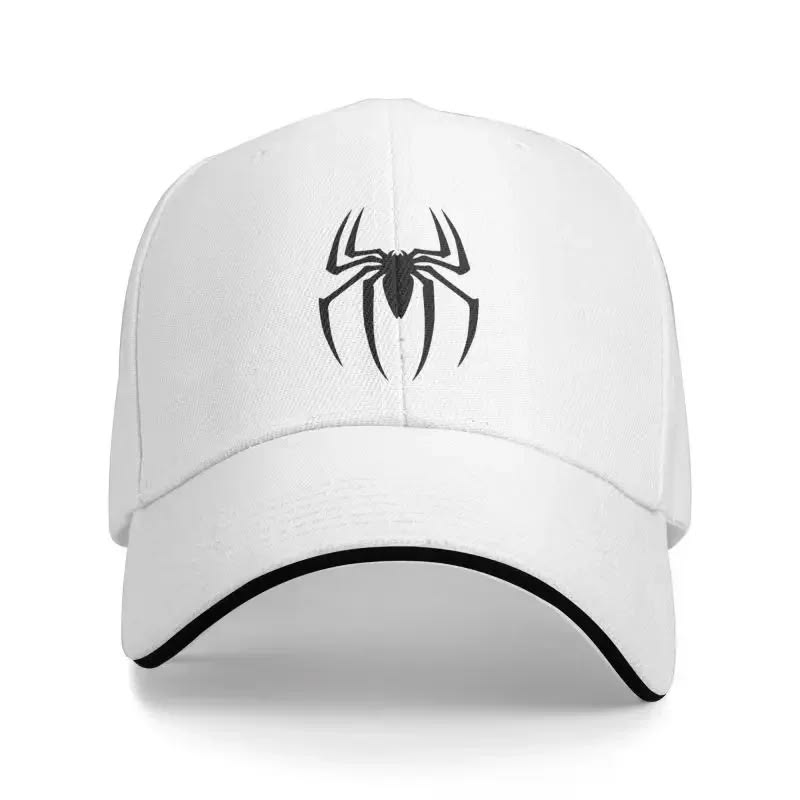 Gorra Personalizada | Negra | Spider-Man | Hombre araña | Logo negro