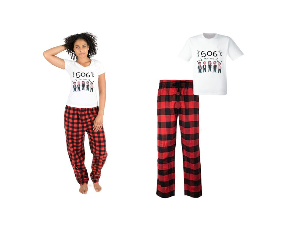 Pijama de Morat | Rojo | cuadros | Manga Corta | 506)