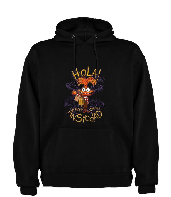 Sudadera INTENSAMENTE| Negro| Ansiedad