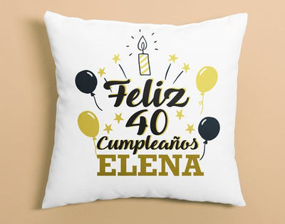 Cojín Personalizado | Feliz Cumpleaños