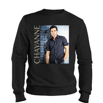 Sudadero | Cuello Redondo | Negro | Chayanne | Eleganate Colección