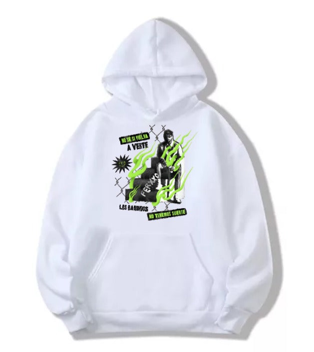 Sudadera FERXXO|Blanca| FERXXO ´LOS BANDIDOS NO TENEMOS SUERTE