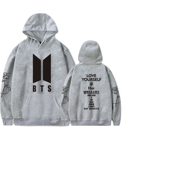 Sudadera BTS | Gris | Love Yourself list