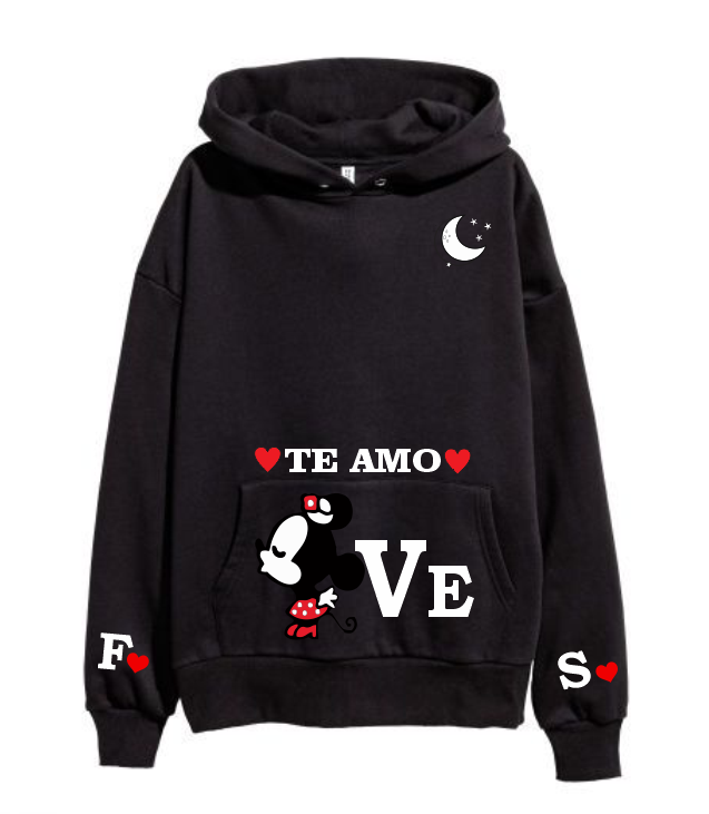Sudadera negra | Minnie | Ve