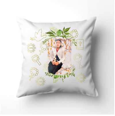 Cojín Personalizado | Bautizo | Vectores primera comunion