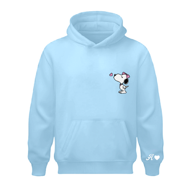 Sudadera| Celeste | Pareja | Snoopy | A y M, chica