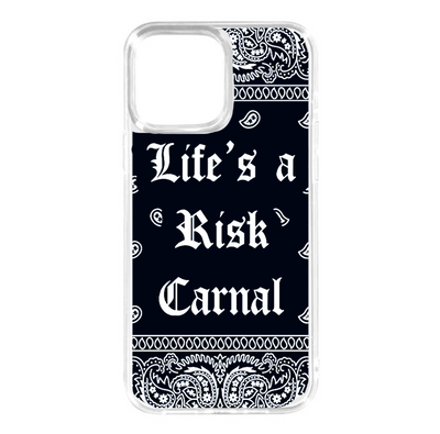 Funda | Rescina Encapsulada | iphone 13 normal | Life's a Risk Carnal