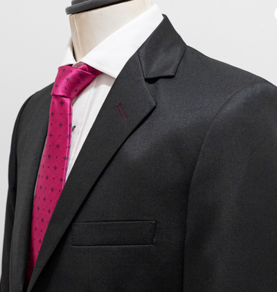 Traje negro | Tela casimir mate