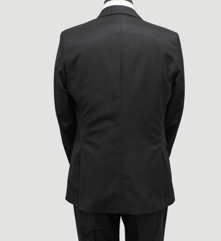 Traje negro | Tela casimir mate