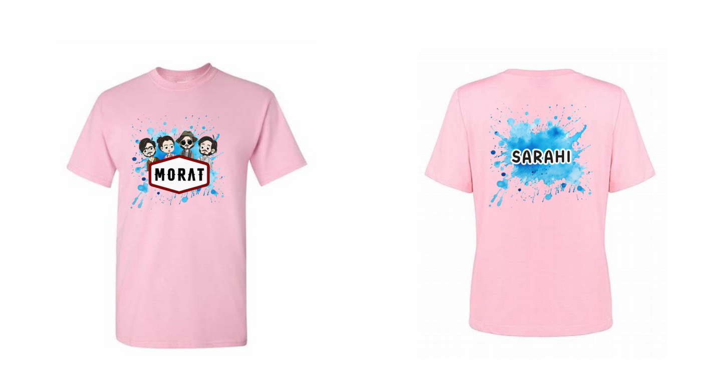 Playera Morat | Rosa | Nunca Al Revez| Clienta Sarahi