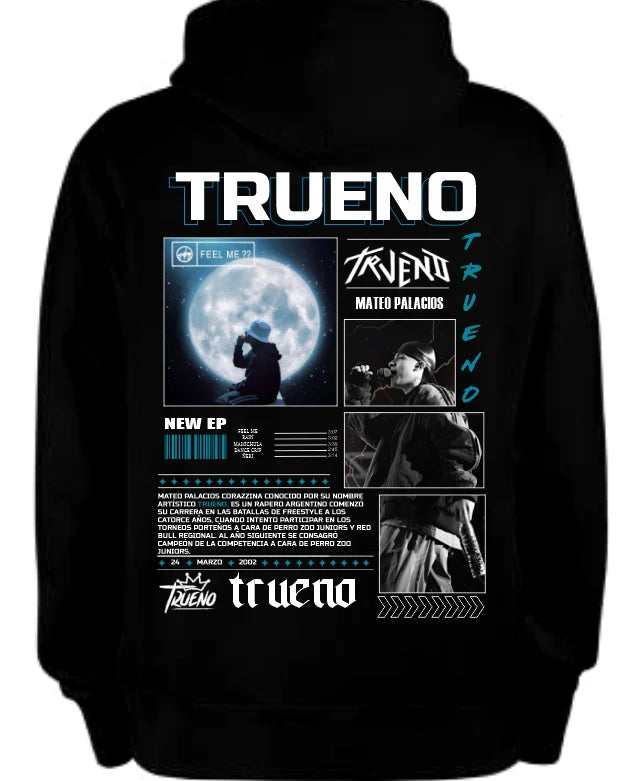 Sudadera Trueno | Trueno | negro | Mateo Palacios