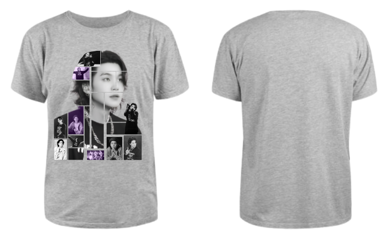 Playera Morat | Gris | Suga Collague| BTS