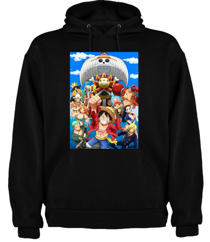 Sudadera negra | Anime | Luffy